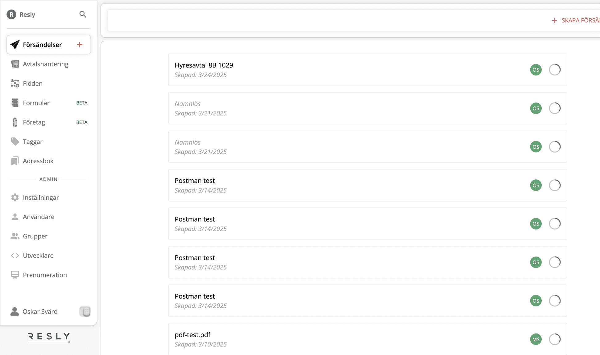 Resly Digital Signering